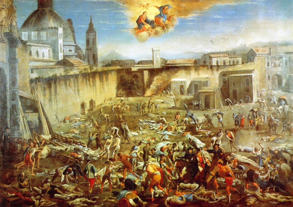 Picture of Naples during the plague